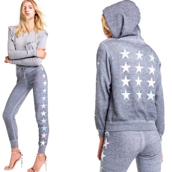 ⭐️🆕 Wildfox ★ Starlight Sweatpants ★ Heather - Picture 5 of 8